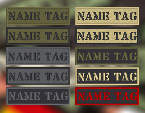 CUSTOM Bandes de Nom Militaire | Military Name Tapes